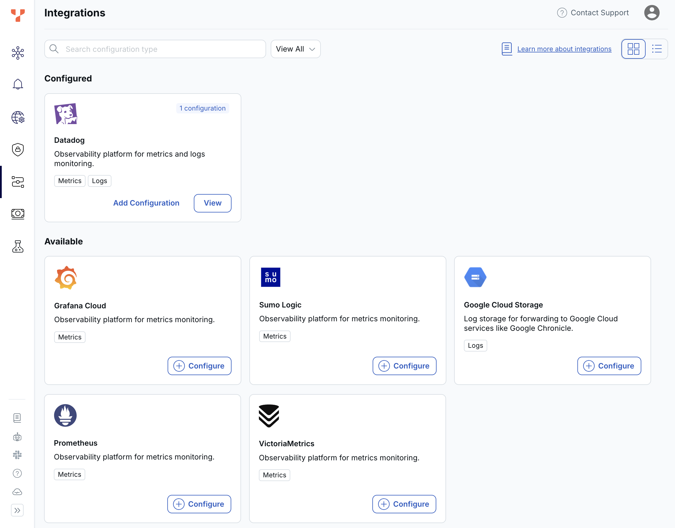 Integrations Integrations